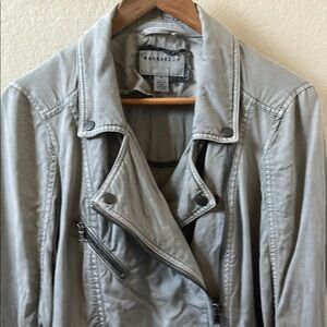 Marrakech Light Grayish Green Motorcycle Style Jacket Small 100% Lyocell